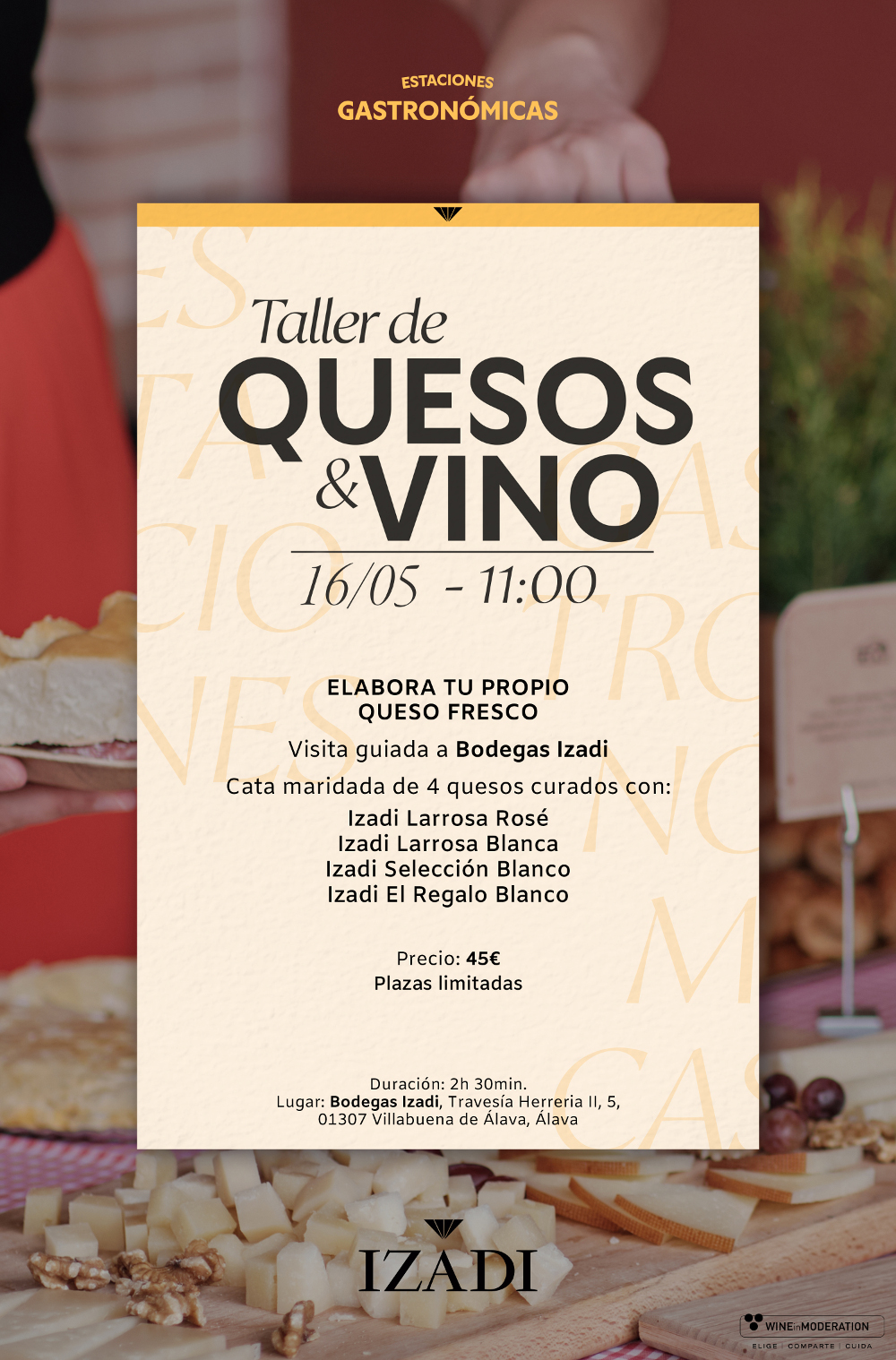 TALLER DE QUESO Y VINO